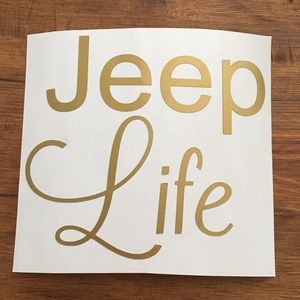 Jeep life decal